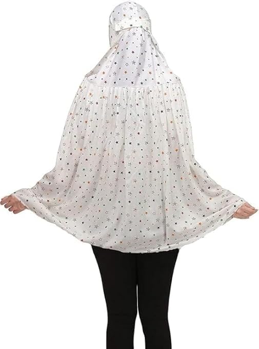 SCARF Pure Cotton Soft & Breathable Sun Protection White Plain Scaff| Universal Size | For Girl & Women