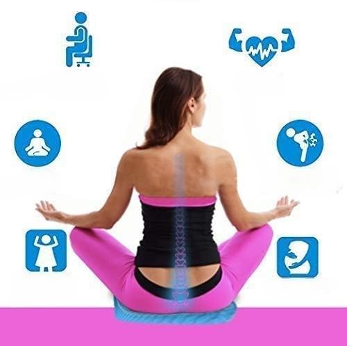 B W Egg-Seater Gel Honeycomb Seat Cushion, Ergonomic Orthopedic Support, Blue Cooling Pad with Non-Slip Cover for Office Chair, Car, Wheelchair.