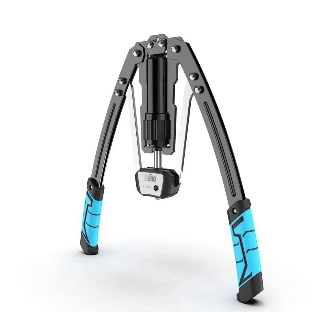 Hydraulic Arm Strengthener with Digital Meter | 22-440 lbs Adjustable Resistance | Full Body Home Gym Trainer for Chest, Arms, Shoulders & Back