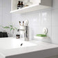 IKEA Tisken Recycled Abs Plastic Soap Dish with Suction Cup, White (Length: 14 Cm (5 ½") Width: 10 Cm (4") Max Load: 3 Kg (6 Lb 10 Oz))