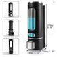 400 ML Wall Mounted Soap Dispenser | ABS Material with Transparent Liquid Indicator, Ideal Hand Wash Dispenser Bottles | Ideal for Wash Basin or Kitchen Sink | Home | Office (Black)