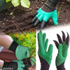 Garden Gloves With 4 ABS Plastic Claws For Digging & Planting - Unisex - One Size Fits All - 1 Pair