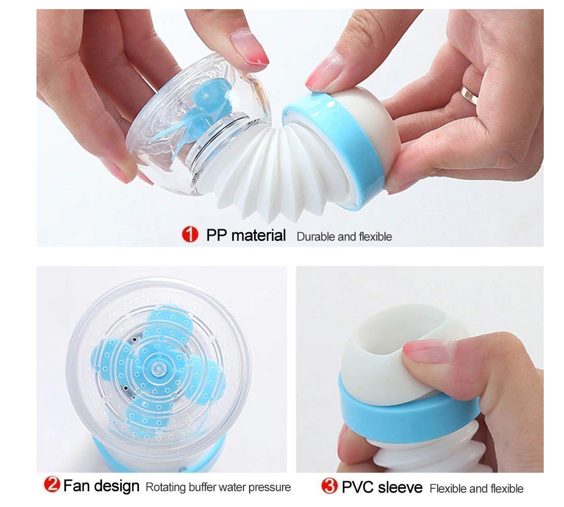 1 Pc's- 360 Degree Rotating Water Faucet Aerator Splash-Proof Filter/Anti-Splash Expandable Head Nozzle/Bathroom Tap Adjustable Sprinkler/tap Shower/Water Saving Device Faucet