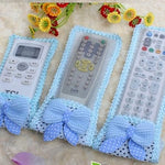 Remote Cover | Cute Design Cover for TV and AC Remote | Remote Case | Dustproof Case for Remote | Set of 3 | Blue.