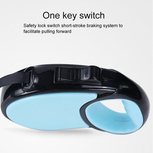 ANVAY INPEX Retractable Dog Leash 16 Feet, Automatic Tangle-Free Nylon Tape Pet Leash with Quick Lock & Anti-Slip Handle, Adjustable Dog & Cat Walking Rope for Training, Walking & Camping