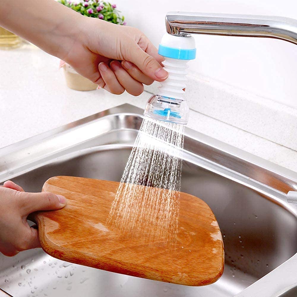 1 Pc's- 360 Degree Rotating Water Faucet Aerator Splash-Proof Filter/Anti-Splash Expandable Head Nozzle/Bathroom Tap Adjustable Sprinkler/tap Shower/Water Saving Device Faucet
