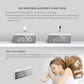 Digital LED Mirror Alarm Clock, Smart Bedside Clock with Large Display, Snooze, Adjustable Brightness & USB Powered Table Clock for Bedroom & Office