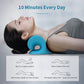 Drumstone (𝐄𝐱𝐥𝐮𝐬𝐢𝐯𝐞 𝟏𝟓 𝐘𝐞𝐚𝐫𝐬 𝐰𝐚𝐫𝐫𝐚𝐧𝐭𝐲) Neck & Shoulder Relaxer Cervical Traction Device for Pain Relief, Posture Correction & Hump Support | Acupressure Neck Stretcher Pillow for Women & Men