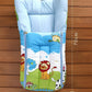 Baby Sleeping Bag in Muslin Cotton Material for Newborns | Soft & Skin Friendly Wrapper Lightweight Cushioned Infant Sack Easy to Carry Wash 0-2 Months (Blue Jungle) (Blue Jungle)