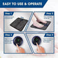 Foot Massager Acupressure Mat Electric Foldable Massage Pad 9 Strength 6 Modes for Relaxation Circulation and Relief from Fatigue Sore Feet