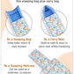 Baby Sleeping Bag with Hood, Zippered Nest for Newborn Infants, Cute Print, Soft and Cosy, for Home, Travel and Stroller Use