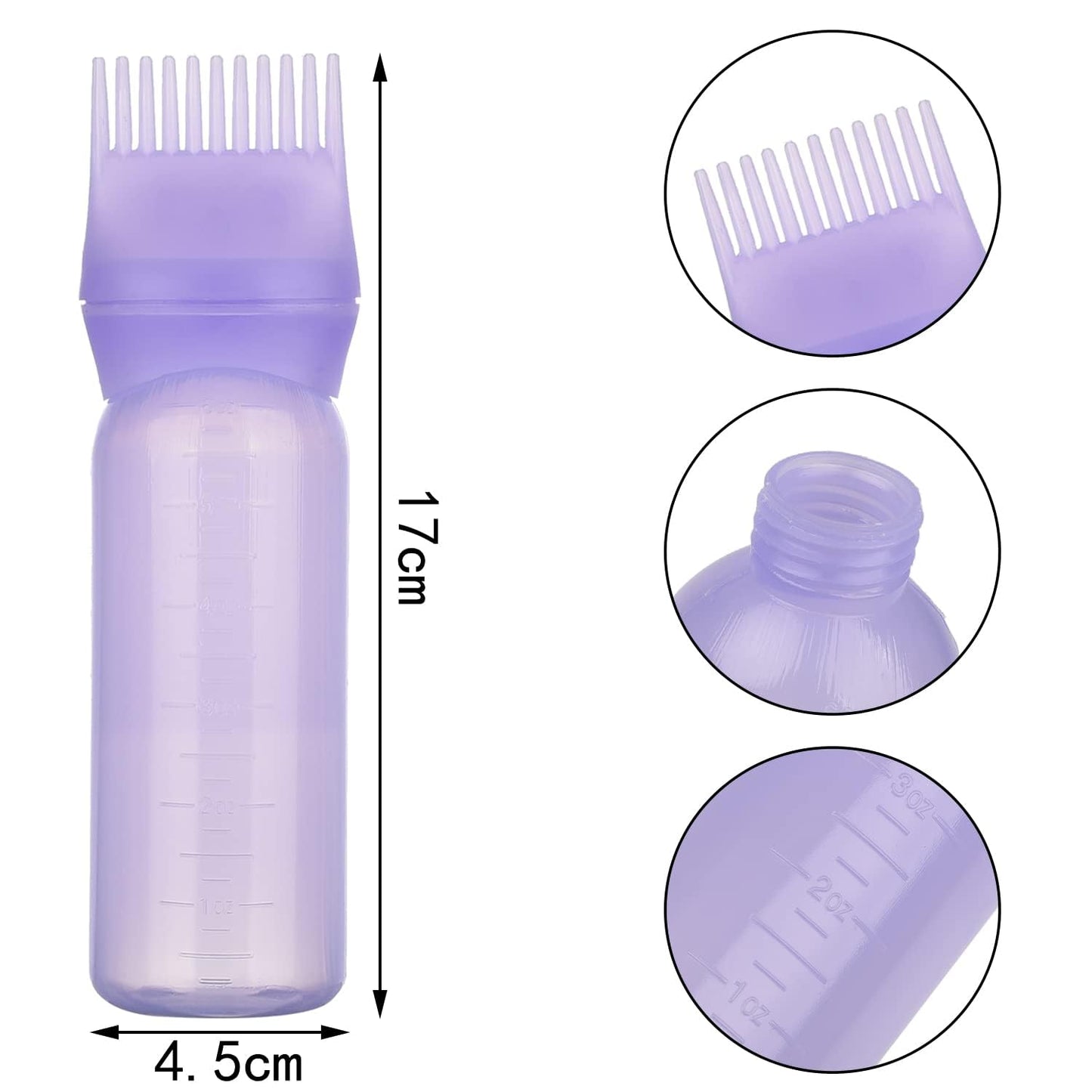 1Pc's Hair Dye Bottle Brush Shampoo Hair Colour Oil Comb Applicator Tool Root Comb Applicator Bottle.(Pack of 01)