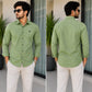 MEN'S EXCLUSIVE  COTTAN FABRIC  PROFESSIONAL WEAR  STYLISH FULLSLEEV SHIRT