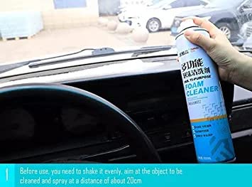 HUBTURE Foaming Car Interior Cleaner Multipurpose Foam Cleaner Spray | Car/Shoes/Sofa Cleaning Spray (650 ml)