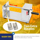 Stainless Steel Potato Slicer Cutter Machine Twister Curly Spiral French Fry Tornado Manual Stainless Steel Twisted Potato Slicer Spiral Vegetable Cutter French Fry 6 x 5.5 x 11.3 inches