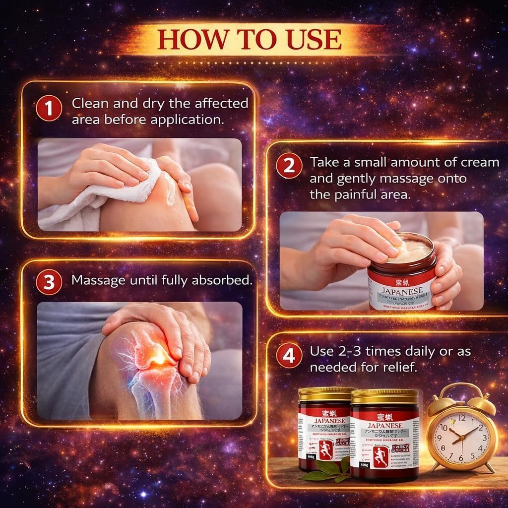 Japanese BAM Pain Relief Massage Gel, Active Formula, Fast Absorption, with Glucosamine, Menthol & Camphor, 100g(1 pcs)