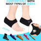 Belanto Heel Pain Relief Pad, 1 Pair Plantar Fasciitis Heels Support Cushion Pads for Ankle Pain, Heel Spur Shoe Insert for Men & Women, Heel Protector Cups for Pain & Achilles Tendonitis