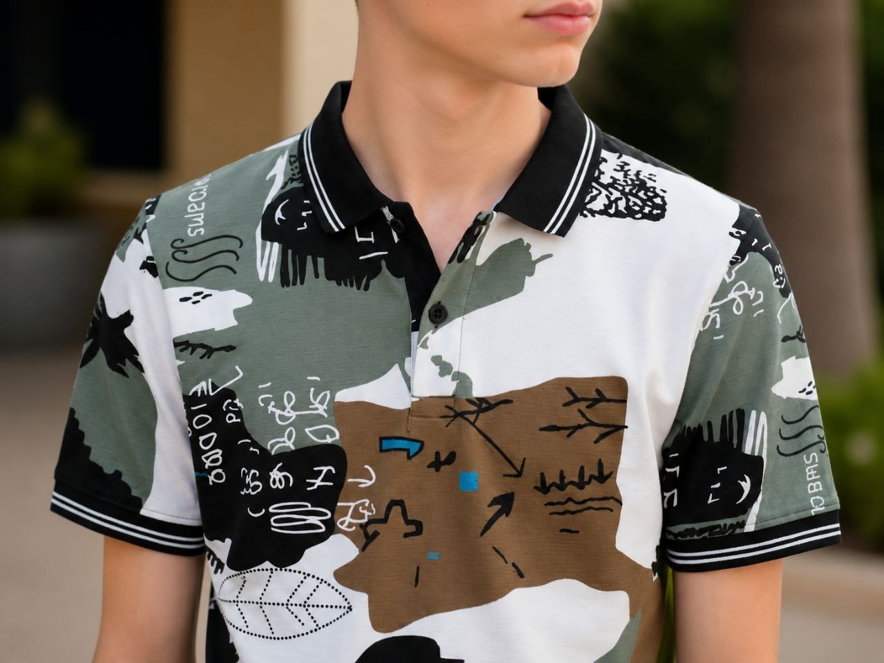 T-SHIRT  :-   TITLE:- Boys Polo T-Shirt with Ribbed Collar,Boys Short Sleeve Polo Neck T-Shirt,Boys Casual Polo T-Shirt,Boys Regular Fit Polo T-Shirt,Boys Printed Polo T-Shirt