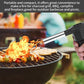 Homeybiz Manual Fan For Barbecue Hand Crank Blowers Mini Portable Manual Air Blower Camping Bbq Air Barbecue Tool Accessories, Mini Portable for BBQ Picnic Outdoor Camping