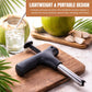 Oblivion Stainless Steel Coconut Opener 1 Pc – Quick & Easy Cracking Tool with Drill Cutter, Cleaning Stick, Effortless Fresh Water Extraction Kit, Durable Professional Hole Maker & Tap Cleaner
