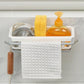 Two Tone Hanging Drain Rack | Retractable Storage Rack | Sponge Drain Tray | Kitchen/Bathroom Sink Tray with Drying Basket | Kitchen Storage Organizer Multicolor Pack of 1