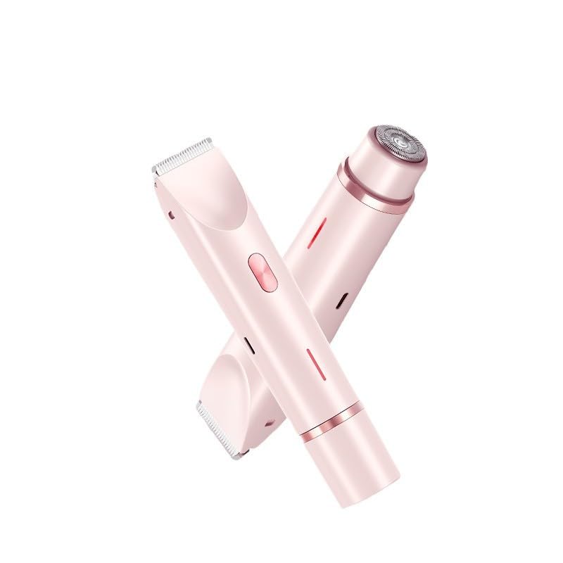 2025 New Bikini Trimmer for Women,Dermave Bikini Shaver,2-in-1 Electric Razors for Women (Pink)