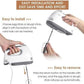 Electric Hand Mixer for Kitchen | Handheld Cake Blender with Four Stainless Steel Attachments including Beaters & Dough Hooks for Whipping Cream.