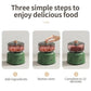 Mini Food Processor, 350ml, Portable Small Food Chopper, Garlic Chopper, Onion Chopper, Meat Mincer, Garlic Press, Multicolour