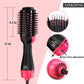One Step Hot Air Brush 3-in-1 Hair Dryer, Straightener & Volumizer | Negative Ion Ceramic Blow Dryer Brush | Hair Styling Tool for Straightening, Curling & Volume | 3 Heat Settings | Salon Style at Home