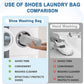 Shoe Washing Bag for Washing Machine | Shoe Laundry Bag for Sneakers and Sports Shoes | Reusable Mesh Shoe Wash Bag with Zipper