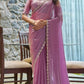 Space Sattin Multi Sequence Full Worked Saree With Original Mirror Lace & Havey Sequence Full Worked Blouse