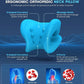 Drumstone (𝐄𝐱𝐥𝐮𝐬𝐢𝐯𝐞 𝟏𝟓 𝐘𝐞𝐚𝐫𝐬 𝐰𝐚𝐫𝐫𝐚𝐧𝐭𝐲) Neck & Shoulder Relaxer Cervical Traction Device for Pain Relief, Posture Correction & Hump Support | Acupressure Neck Stretcher Pillow for Women & Men