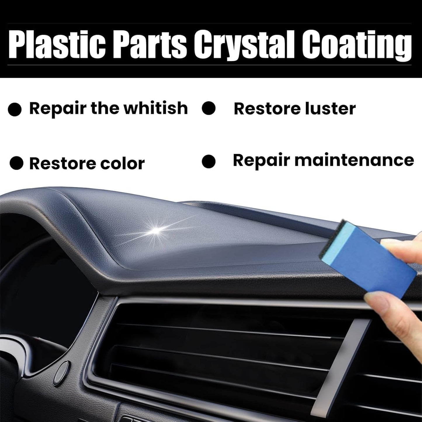 Buy one get one FREE FREE crystal coating liquid for plastic parts for car and bike 30 ml