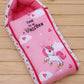 Baby Sleeping Bag with Hood, Zippered Nest for Newborn Infants, Cute Print, Soft and Cosy, for Home, Travel and Stroller Use