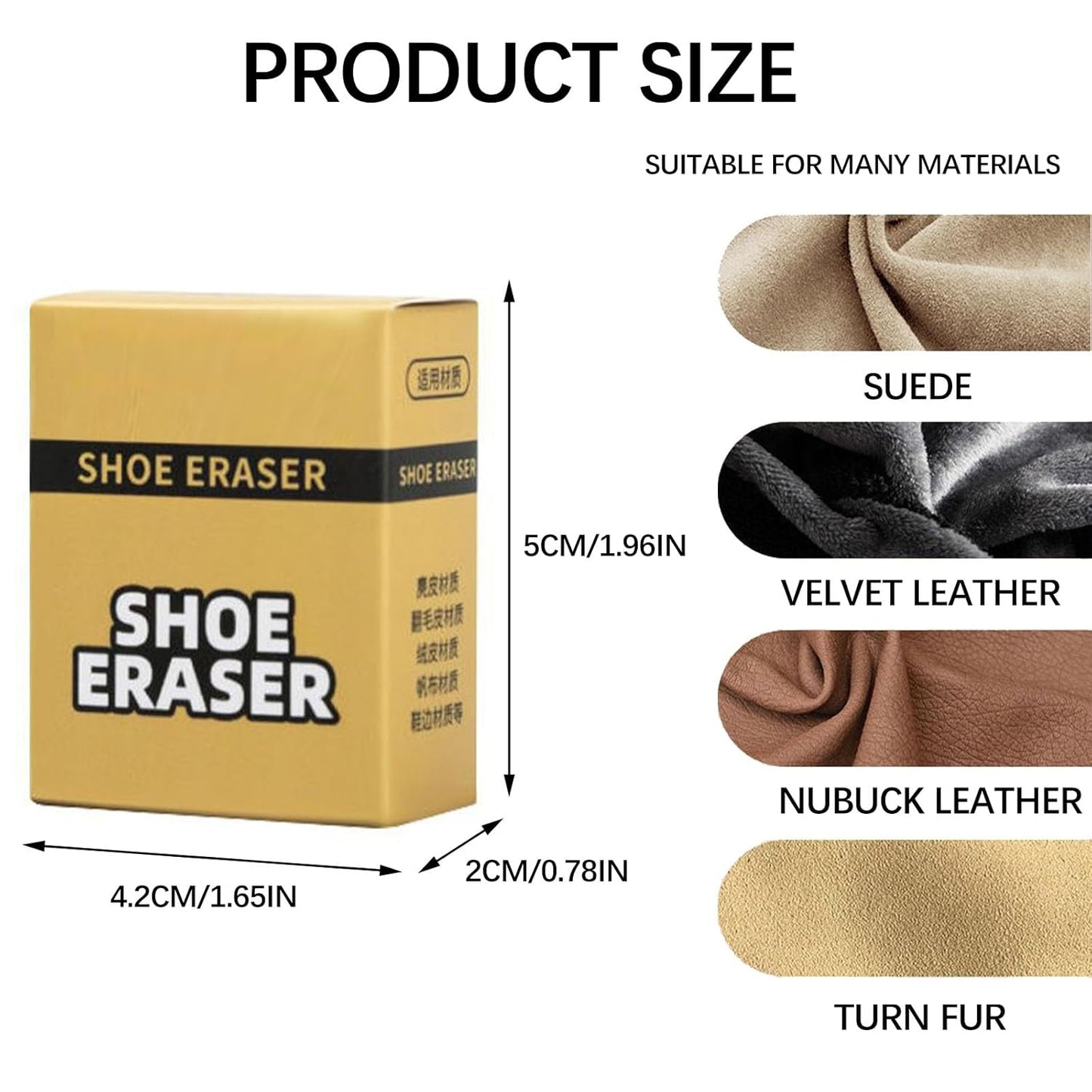 Leather Shoe Eraser, Shoe Eraser, Suede Eraser, Nubuck Leather Eraser, Dirt Eraser Shoes, Cleaning Rubber for Suede and Nubuck Shoes, Suede and Nubuck Cleaner Butyeak