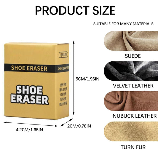 Leather Shoe Eraser, Shoe Eraser, Suede Eraser, Nubuck Leather Eraser, Dirt Eraser Shoes, Cleaning Rubber for Suede and Nubuck Shoes, Suede and Nubuck Cleaner Butyeak