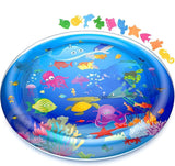 Tec Tavakkal Baby Kids Water Play Mat Toys Inflatable Tummy Time Leakproof Water Play Mat, Fun Activity Play Center Indoor and Outdoor Water Play Mat for Baby Random Design
