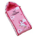 Baby Sleeping Bag with Hood, Zippered Nest for Newborn Infants, Cute Print, Soft and Cosy, for Home, Travel and Stroller Use