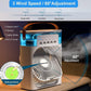 Portable Air Cooler Fan with Water Tank & USB Power - Mini Personal Evaporative Cooler with 3 Speeds, , LED Light, Quiet Cooling for Home, Office, Bedroom (MultiColor)