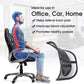 Car Back Rest with Lumbar Support Mesh Cushion Pad,Universal Back Lumbar Support for Chair Back Rest Cushions Ergonomic Seat Lumber Back Correction for Comfortable Seating Medical & Supports