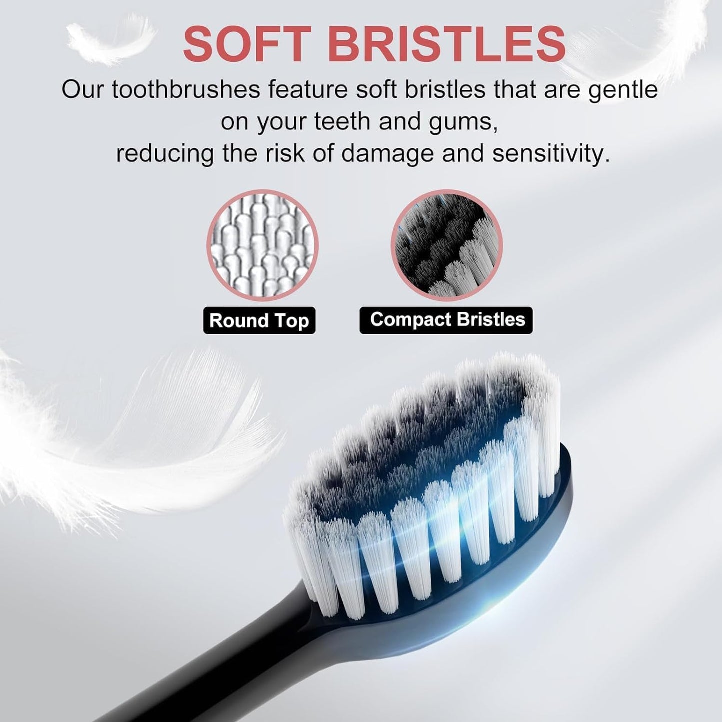 Sonic Electric Tooth Brush For Adults With 5 Modes, 4 Brush Heads & Rechargeable | Ultrasonic Tooth Brush IPX7 Waterproof Cleaning Toothbrushes Adults (Multicolor, Standard,