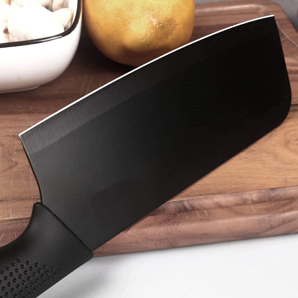 Stainless Steel Professional Kitchen Knife Set, 3-Piece Meat and Chef's Knife with Non-Slip Handle, Manual Sharpening for Home and Restaurant Use