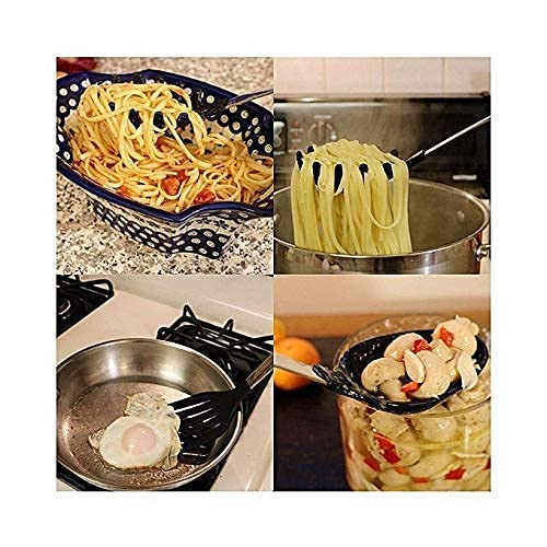 6 Pcs Nylon Spoon Spatula Scoop Kitchen Cooking Utensil Tools Set