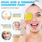 RIHETI Kojic Acid & Turmeric Cleansing Pads – 60PCS | Vitamin B5, Vitamin C, Lemon & Chamomile Infused Foaming Exfoliating Pads for Face | Natural Skin Brightening, Pore Cleansing & Makeup Removal
