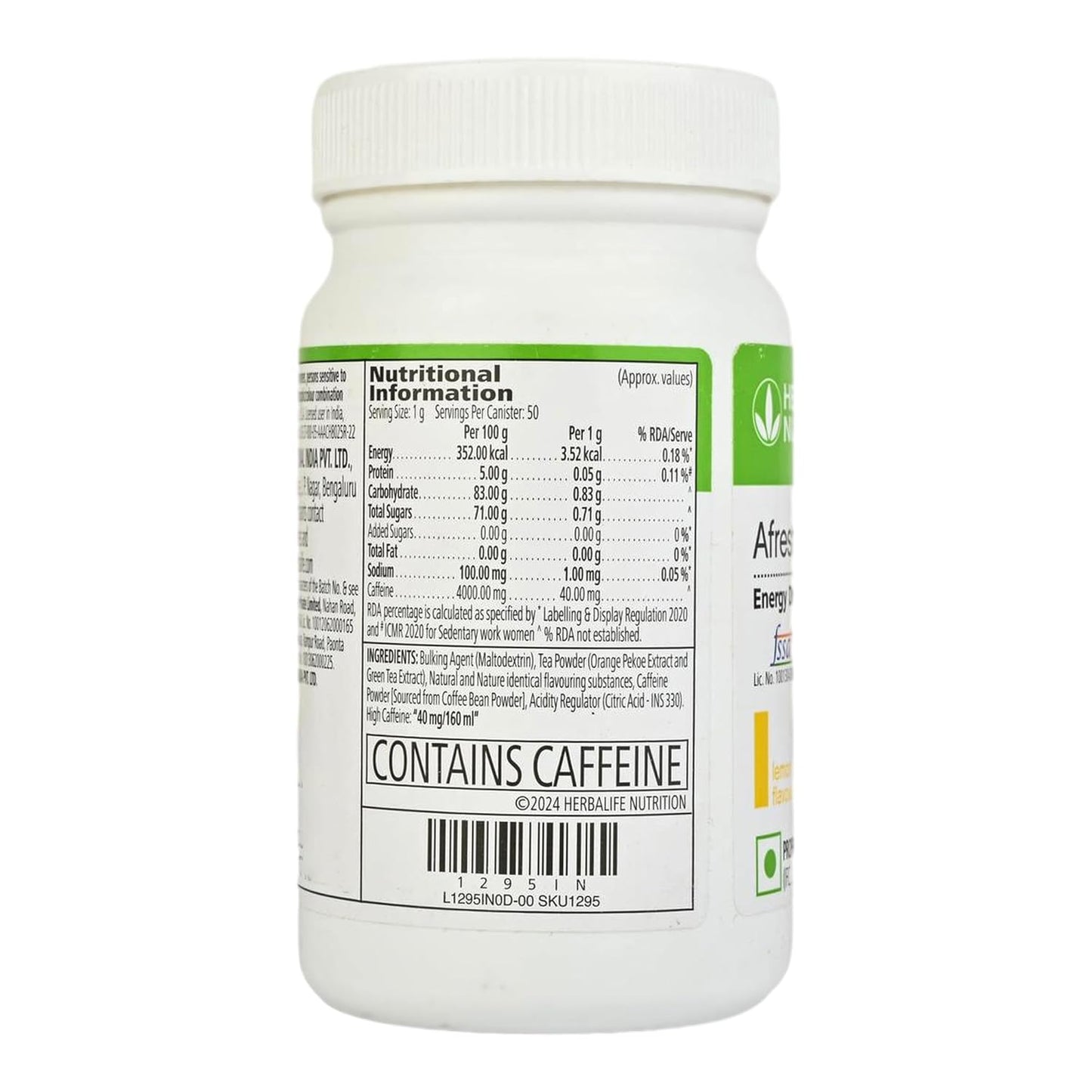 HERBALIFE Weight Loss Combo (Formula 1 Mango Flavor, shakemate, protein powder & Afresh Energy Drink Lemon Flavor (1250 GM)