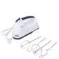 Electric Hand Mixer for Kitchen | Handheld Cake Blender with Four Stainless Steel Attachments including Beaters & Dough Hooks for Whipping Cream.