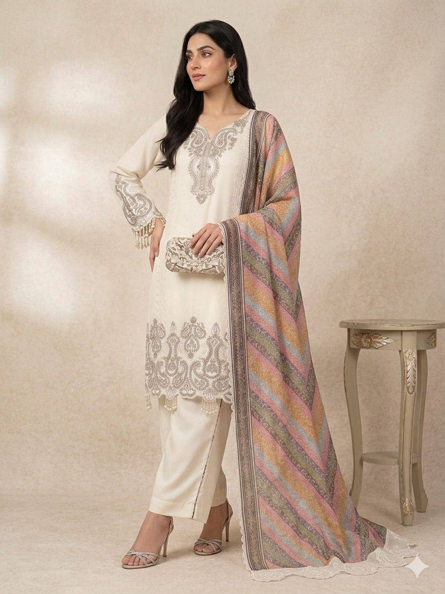 THIS WEDDING SEASON WEAR OUR BEAUTIFUL SEQUENCE EMBROIDERED TOP , PLAZZO WITH DUPATTA ✨ 2 New Colo
