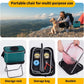 1 pcs Handbag Folding Stool, Zipper Bag Foldable Camping Chairs, Picnic Lightweight Folding Stool, Stability & Comfort Portable Camp Chairs for Beach, Backpacking