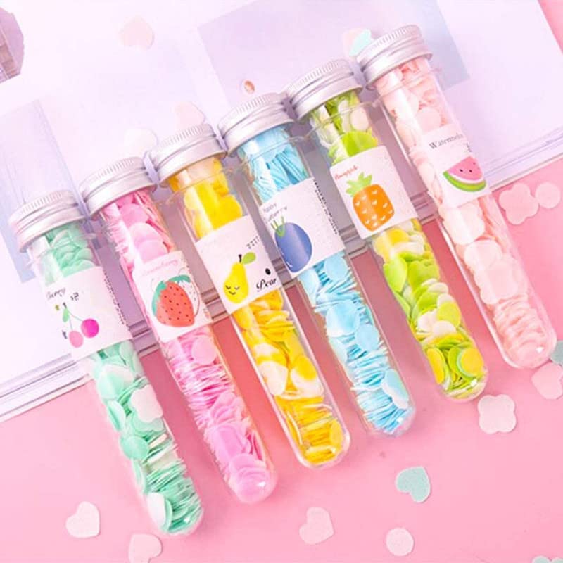 YBN Paper Soap | Disposable Mini Soap Paper | Scented Soap Bath Flakes | Portable Flower Tube Petals | Tube Shape Bottle Paper Soap For Travelling | (Pack of 3)