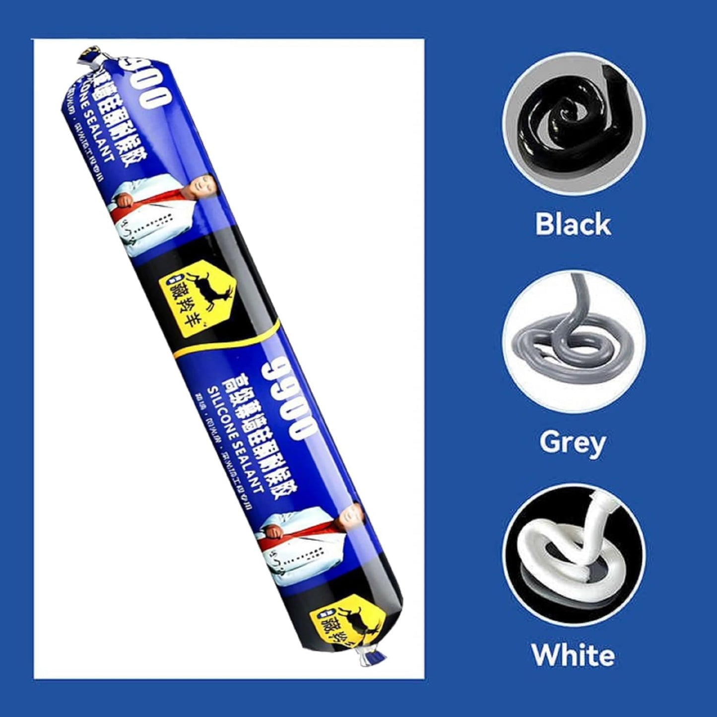 Waterproof Silicone Sealant, Fast Fixing Fast Drying Roof Adhesive, Leakage Quick Repair Adhesives & Sealants For Roof, Concrete, Watertank, Iron Galvanized, Steel, Metal, Aluminum